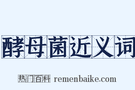 酵母菌近义词是什么意思的图片